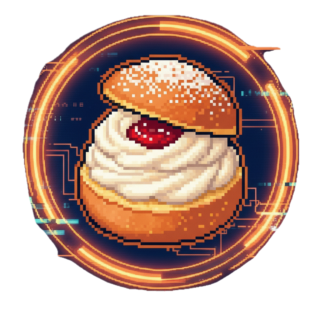 Vastlakukkel (Semla) - Pixel Art Style
